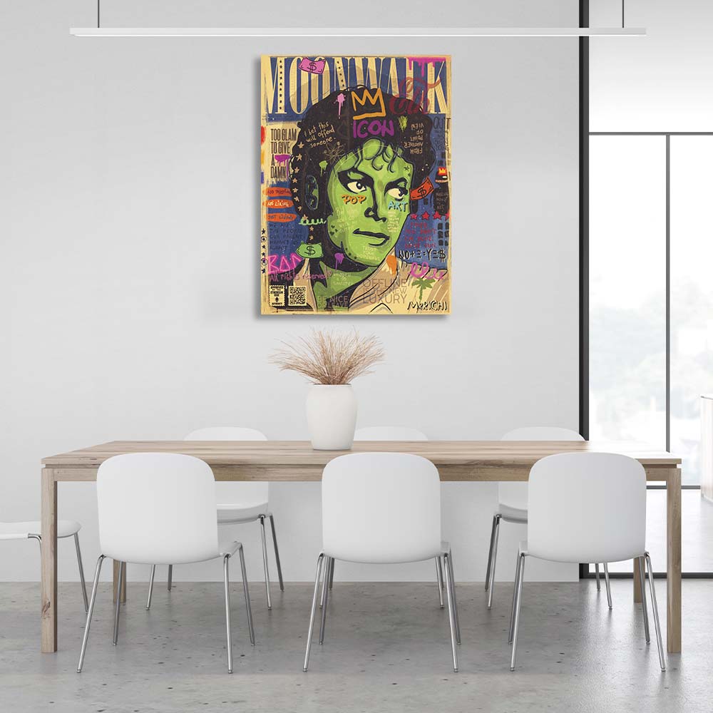 Pop Art Michael Jackson Canvas Wall Art Print