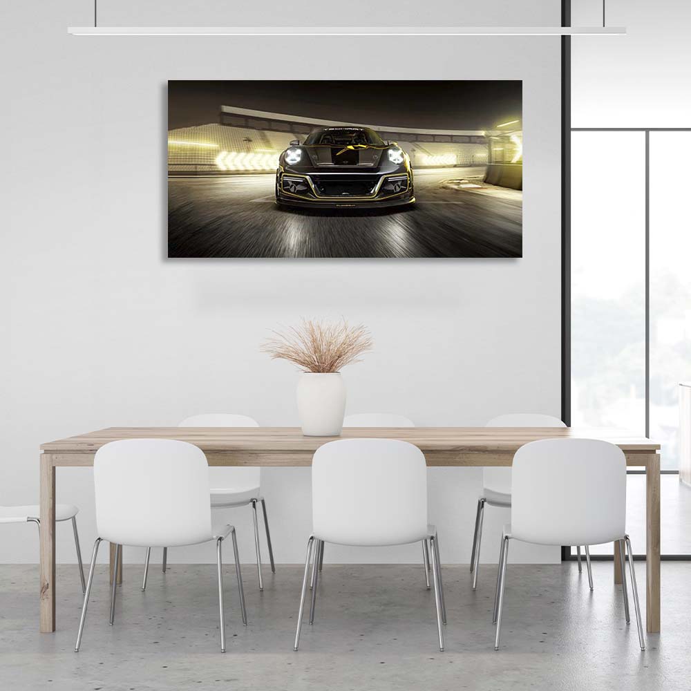 Canvas Wall Art Print Car Porsche 911 Turbo S