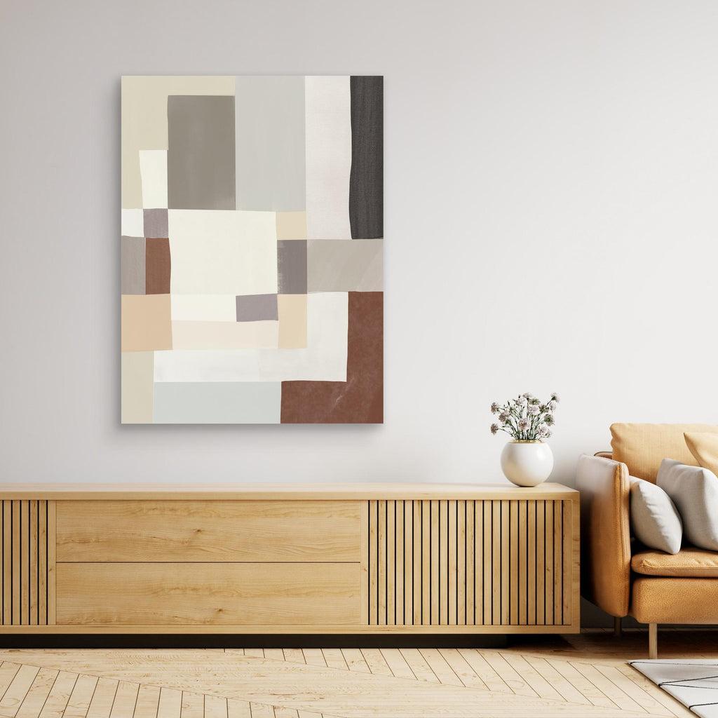 Neutral color geometrical abstract 02