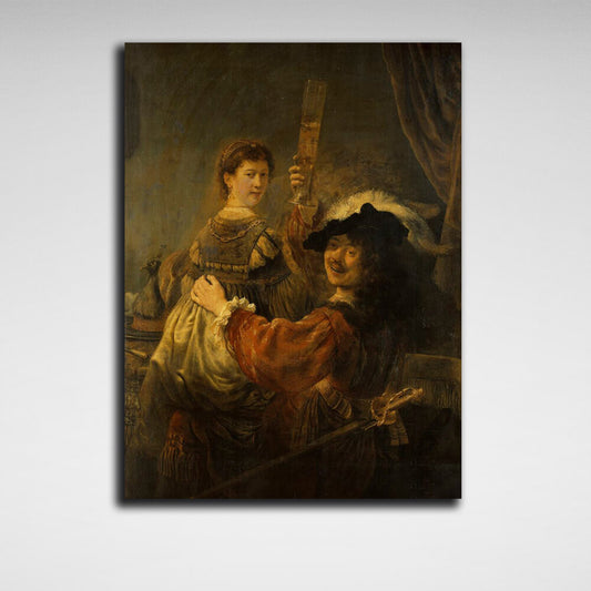 Reproduction The Prodigal Son in the Tavern Rembrandt Reproduction Canvas Wall Art Print