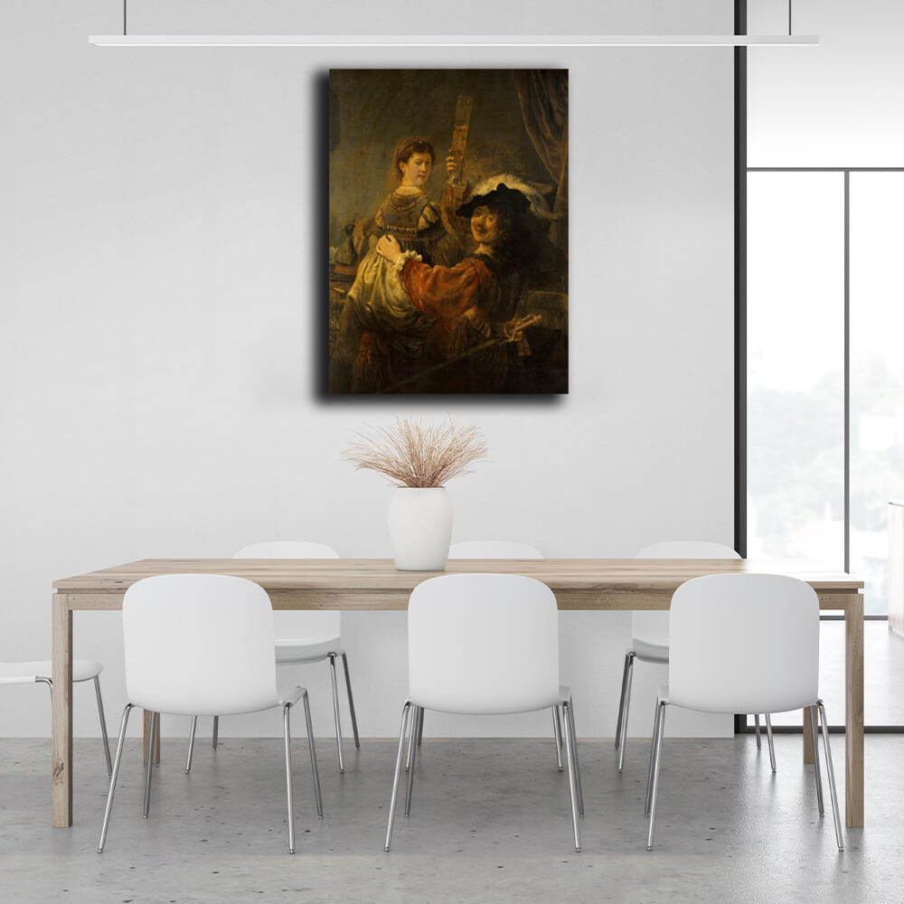 Reproduction The Prodigal Son in the Tavern Rembrandt Reproduction Canvas Wall Art Print