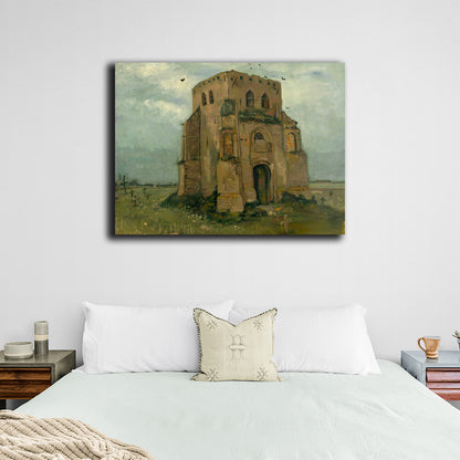 Reproduction The old church tower in Nuenen Van Gogh Reproduction Canvas Wall Art Print