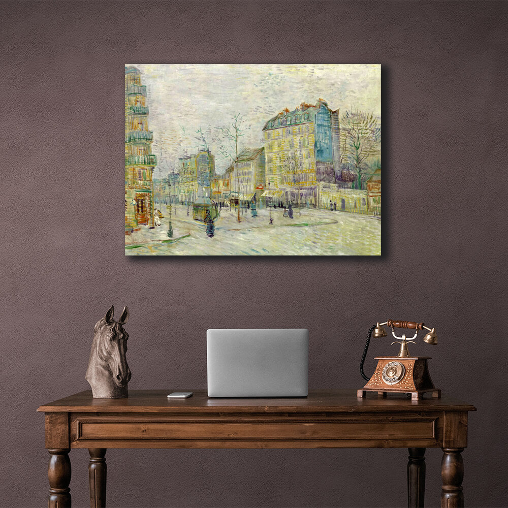 Reproduction Kishi Boulevard Van Gogh Reproduction Canvas Wall Art Print