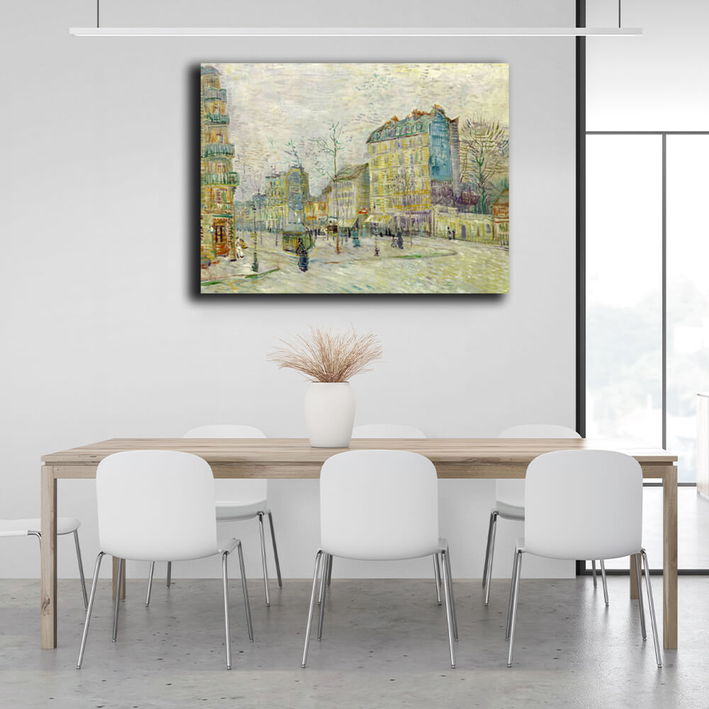 Reproduction Kishi Boulevard Van Gogh Reproduction Canvas Wall Art Print