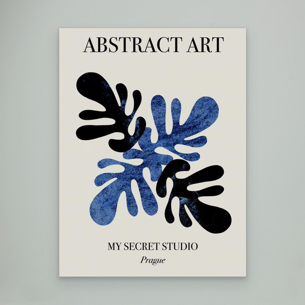 Abstract Blue Leaves