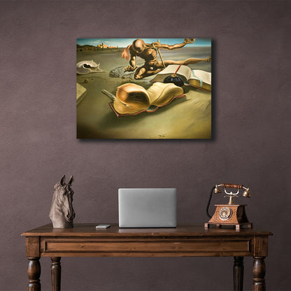 Reproduction The transformation of a book into a book by Salvador Dali Reproduction Canvas Wall Art Print