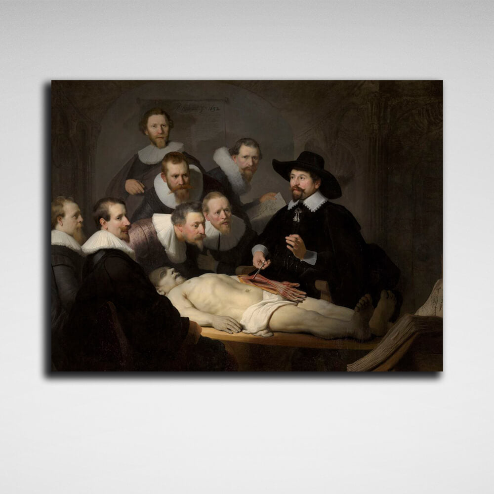 Reproduction Dr. Tulp's anatomy lesson Rembrandt Reproduction Canvas Wall Art Print