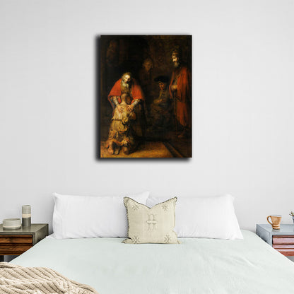 Reproduction The return of the prodigal son Reproduction Canvas Wall Art Print