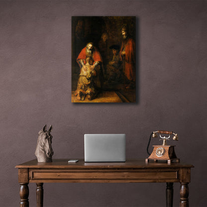 Reproduction The return of the prodigal son Reproduction Canvas Wall Art Print