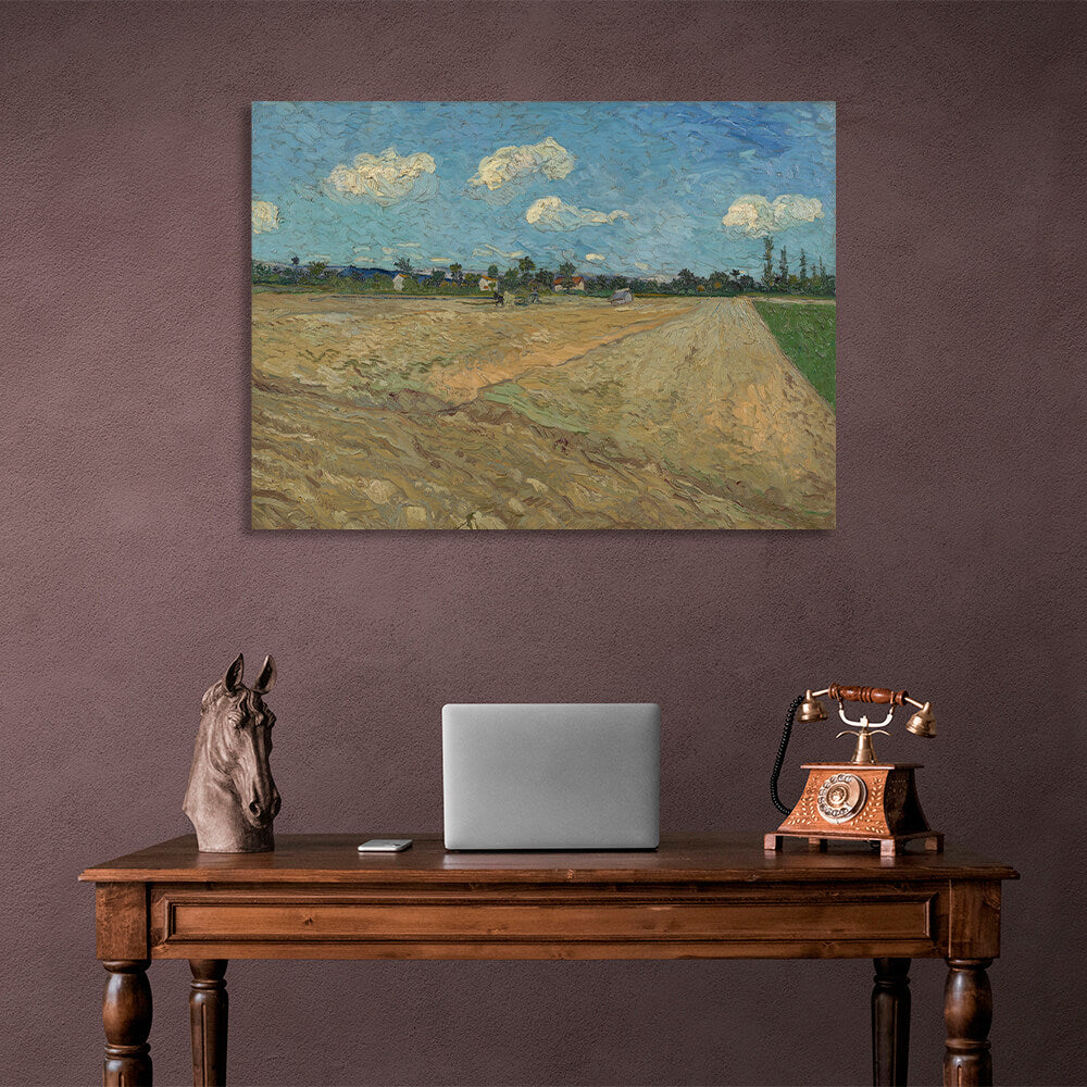 Reproduction Plowed field Reproduction Canvas Wall Art Print