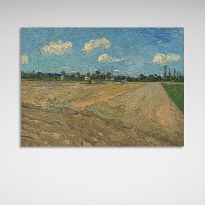 Reproduction Plowed field Reproduction Canvas Wall Art Print