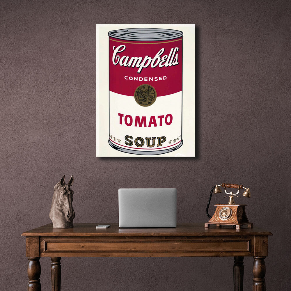 Reproduction A can of tomato soup Reproduction Canvas Wall Art Print