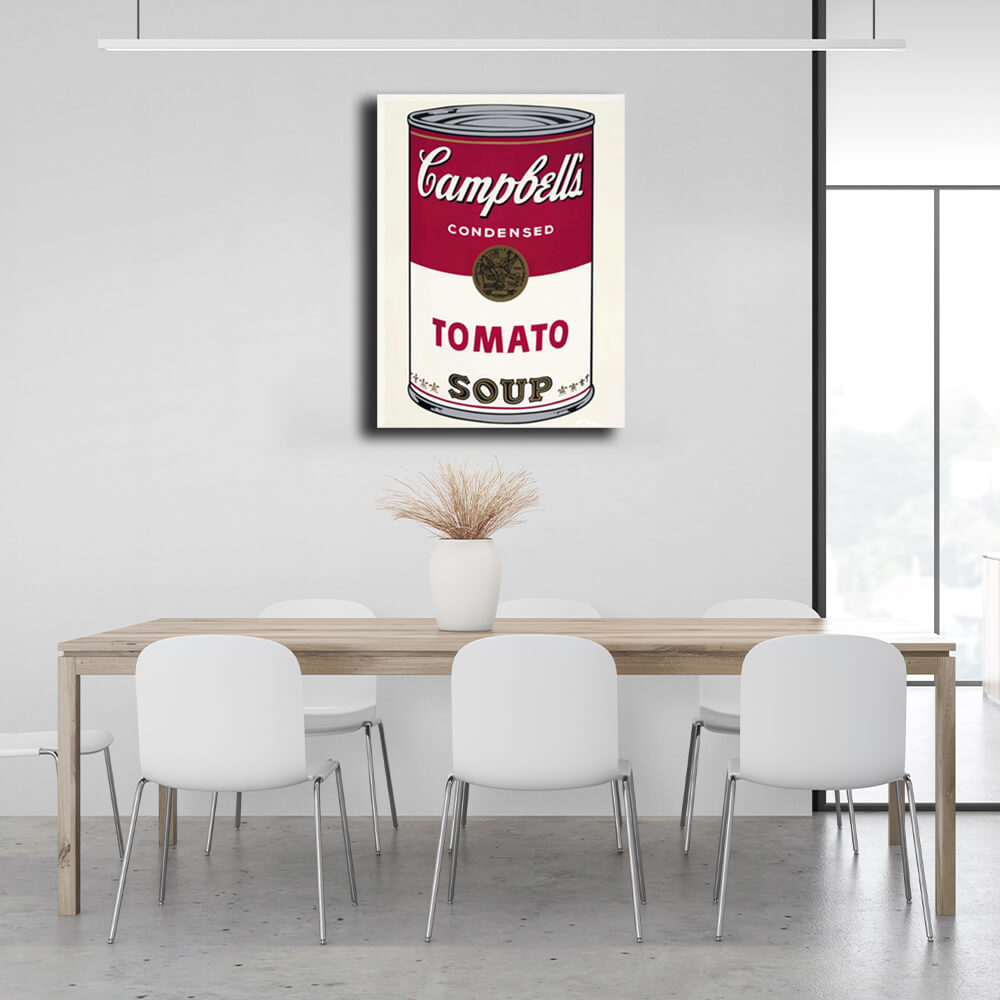 Reproduction A can of tomato soup Reproduction Canvas Wall Art Print