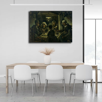 Reproduction Potato eaters Reproduction Canvas Wall Art Print