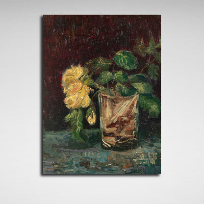 Reproduction Yellow roses Reproduction Canvas Wall Art Print