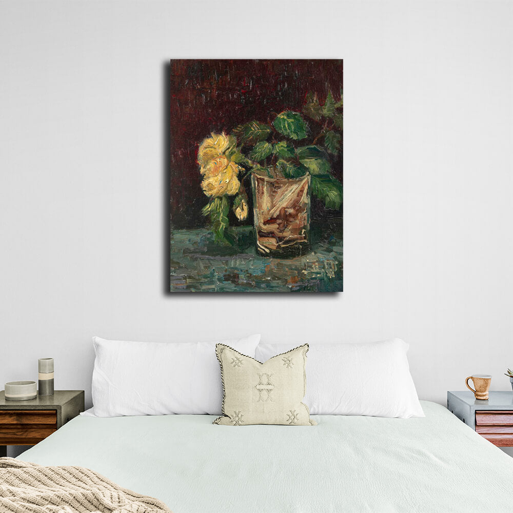 Reproduction Yellow roses Reproduction Canvas Wall Art Print