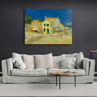 Reproduction Yellow House Reproduction Canvas Wall Art Print