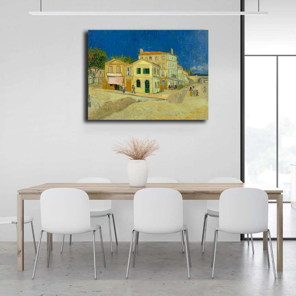 Reproduction Yellow House Reproduction Canvas Wall Art Print