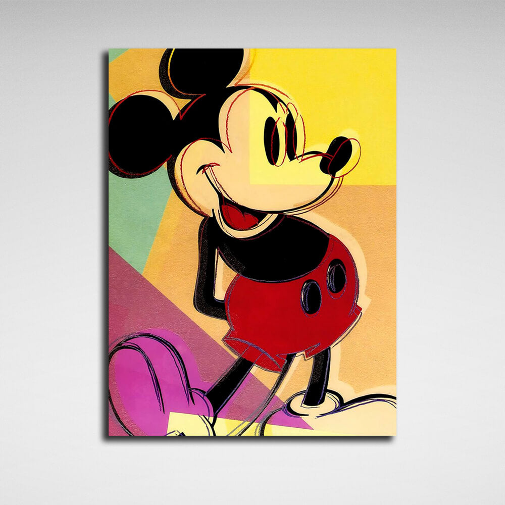 Reproduction Mickey Mouse Reproduction Canvas Wall Art Print