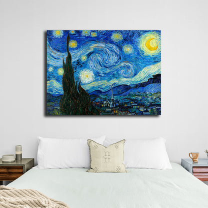 Reproduction Starry nighte Reproduction Canvas Wall Art Print