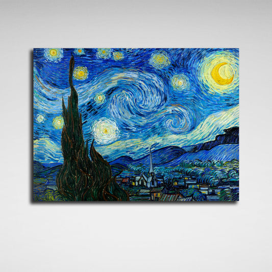 Reproduction Starry nighte Reproduction Canvas Wall Art Print