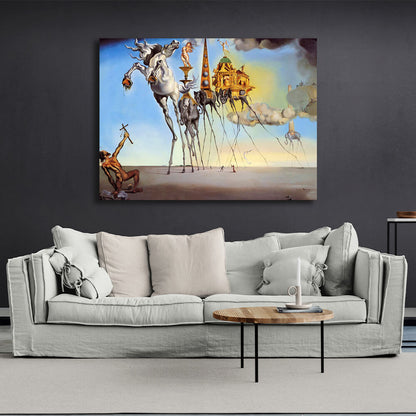 Reproduction The temptation of a saint Reproduction Canvas Wall Art Print