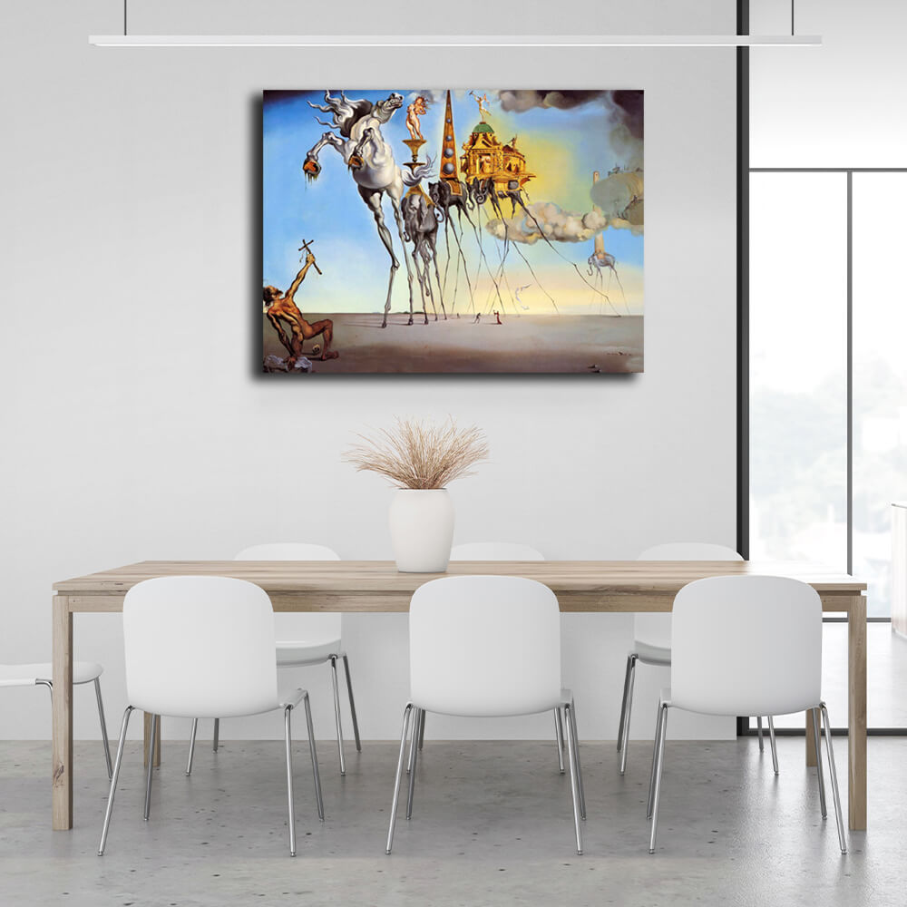 Reproduction The temptation of a saint Reproduction Canvas Wall Art Print