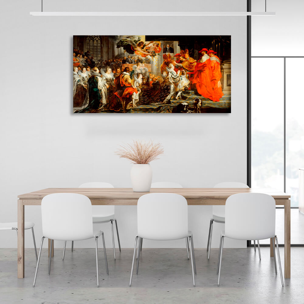 Reproduction The Coronation of Maria de' Medici Reproduction Canvas Wall Art Print