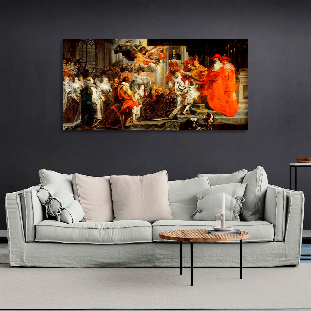 Reproduction The Coronation of Maria de' Medici Reproduction Canvas Wall Art Print