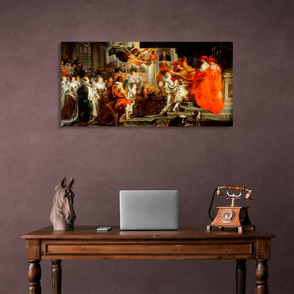 Reproduction The Coronation of Maria de' Medici Reproduction Canvas Wall Art Print