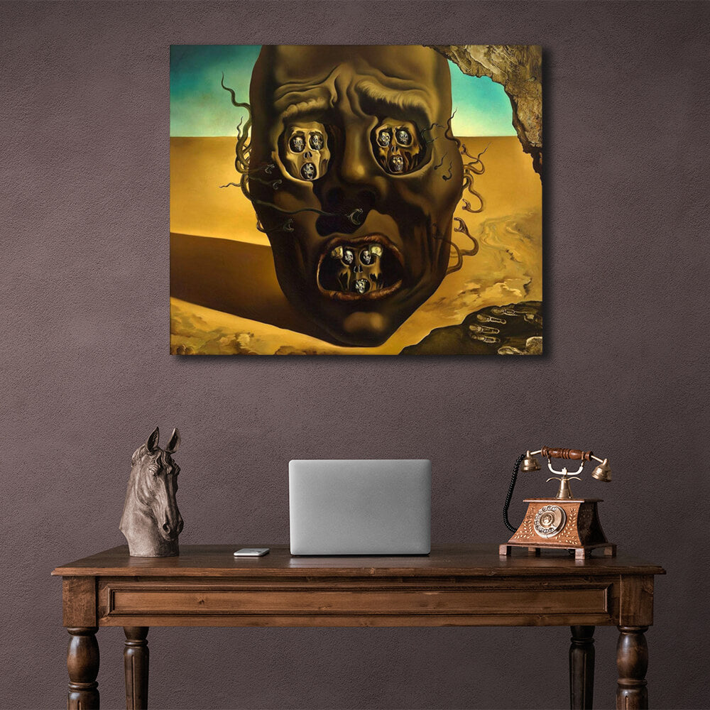 Reproduction The face of war Reproduction Canvas Wall Art Print