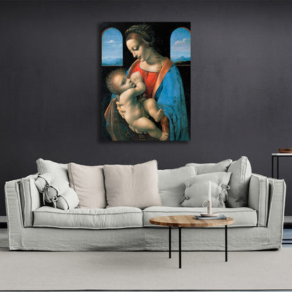 Reproduction Madonna Litta Reproduction Canvas Wall Art Print