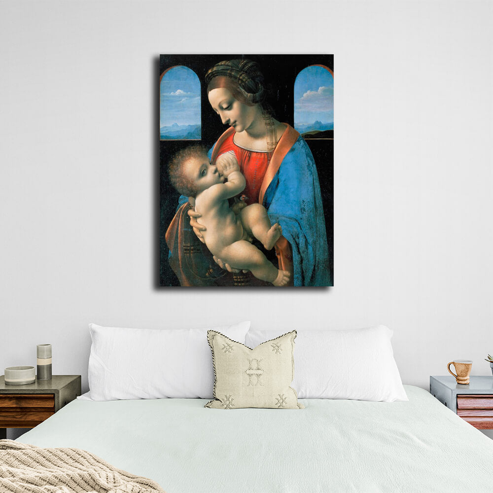 Reproduction Madonna Litta Reproduction Canvas Wall Art Print