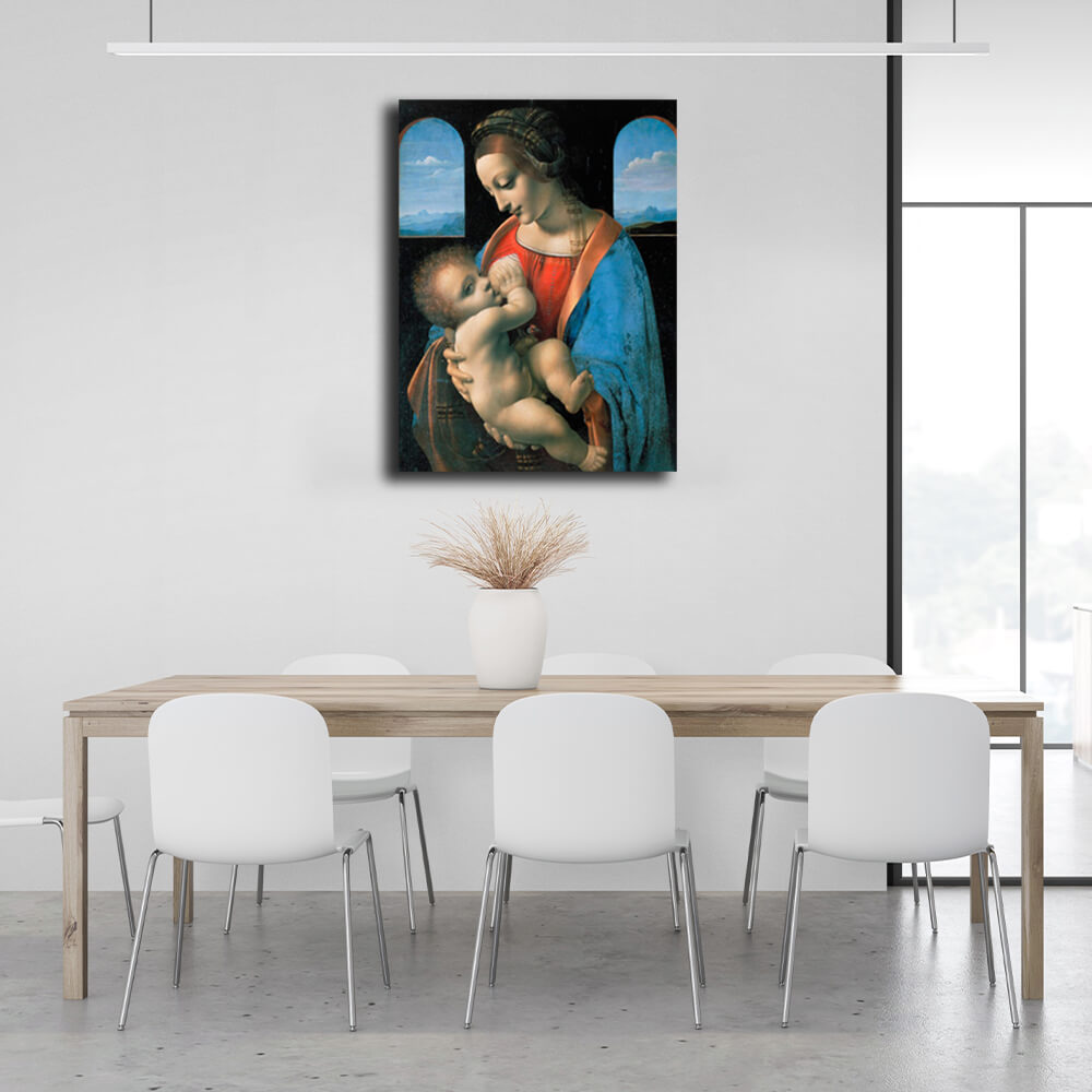 Reproduction Madonna Litta Reproduction Canvas Wall Art Print