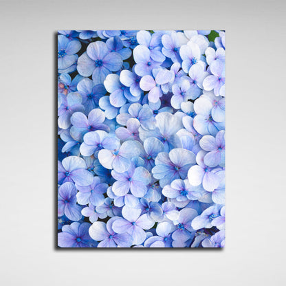 Interior Blue flowers Canvas Wall Art Print