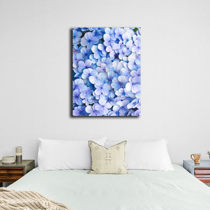 Interior Blue flowers Canvas Wall Art Print