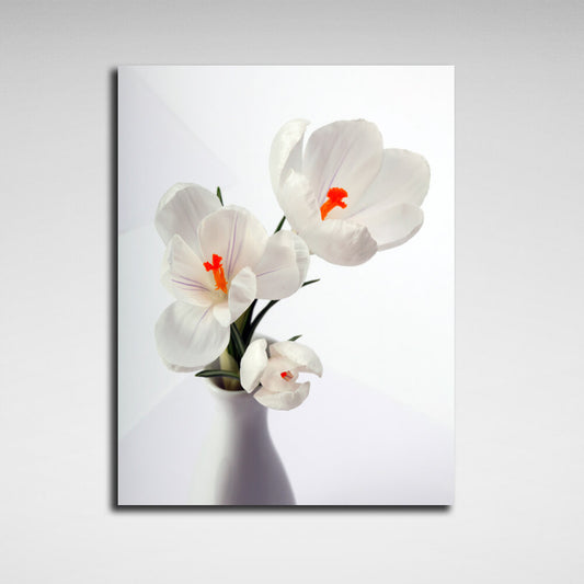 Interior Snowdrops Canvas Wall Art Print