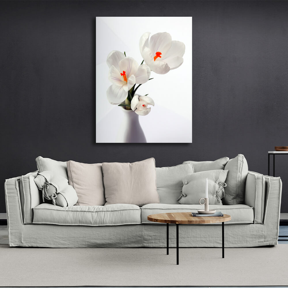 Interior Snowdrops Canvas Wall Art Print