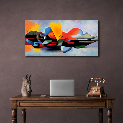 Abstraction Reflection Canvas Wall Art Print