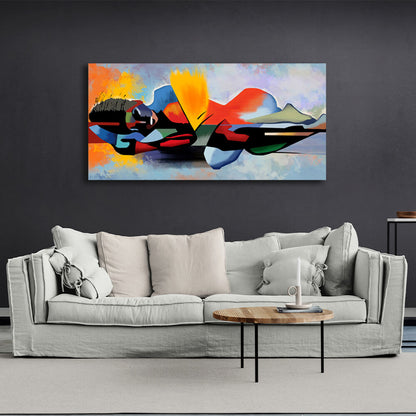 Abstraction Reflection Canvas Wall Art Print