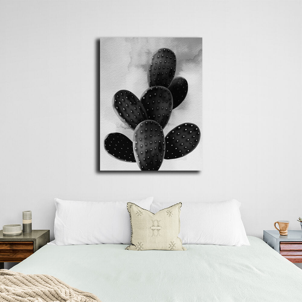 Interior Shaded cactus Canvas Wall Art Print