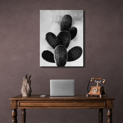 Interior Shaded cactus Canvas Wall Art Print