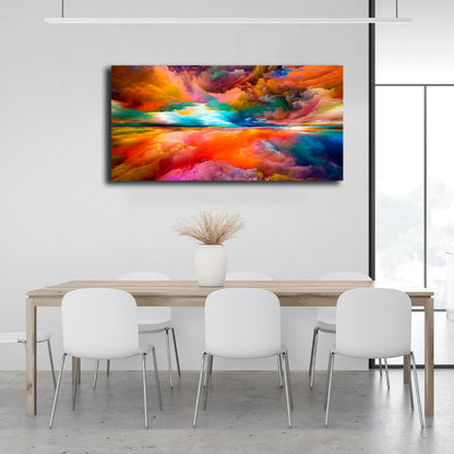 Abstraction Rainbow Enlightenment Canvas Wall Art Print