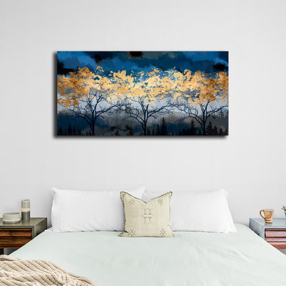 Interior Night forest Canvas Wall Art Print