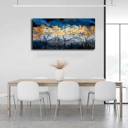 Interior Night forest Canvas Wall Art Print