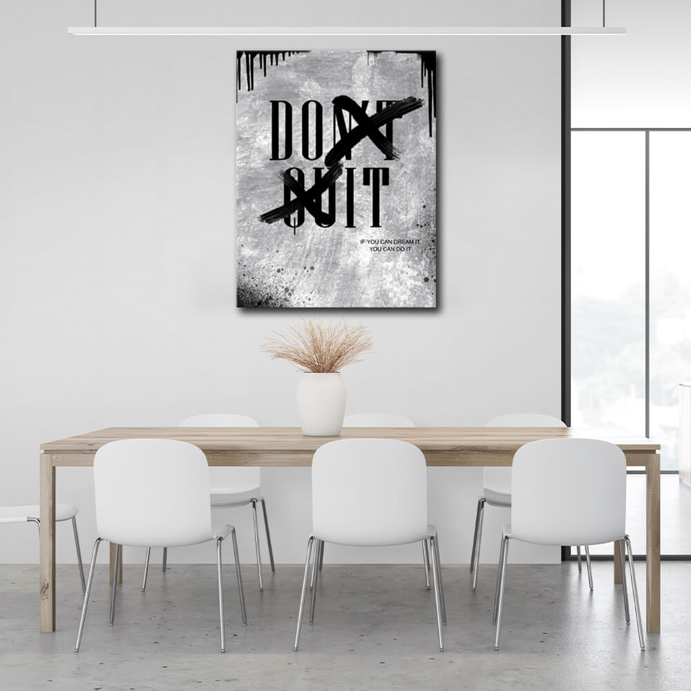 For motivation Do it Motivational Canvas Wall Art Print