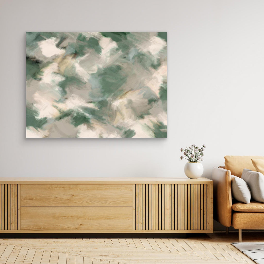 Green Beige Wild Painted Square 