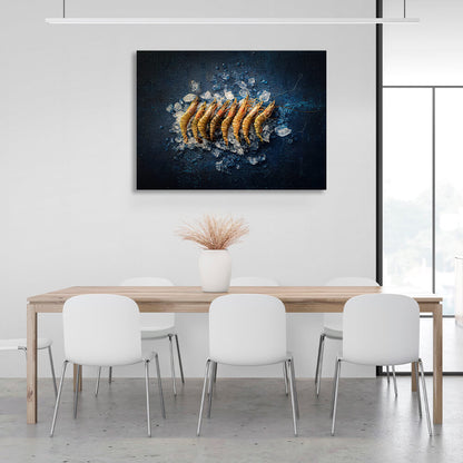 For the kitchen Shrimp and ice Canvas Wall Art Print For Kitchen