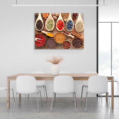 For the kitchen Spices and condiments Canvas Wall Art Print For Kitchen