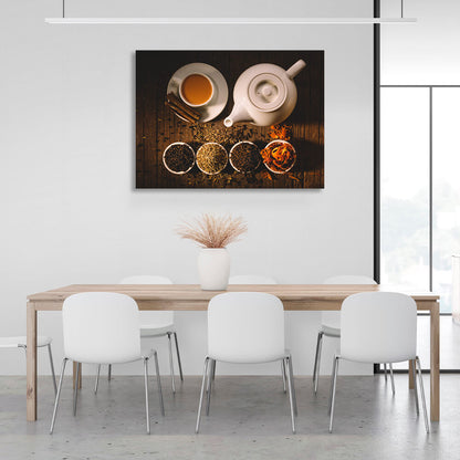 For the kitchen A kettle of tea Canvas Wall Art Print For Kitchen